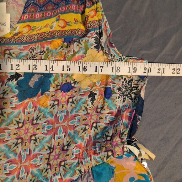 NEW Johnny Was Cherika Natania Dress Large Mixed Floral Print Boho Patchwork NWT - Picture 7 of 9